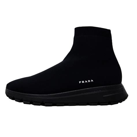 prada black sock shoes|prada sneakers no lace.